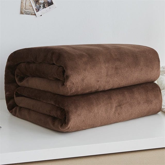 Couverture Douce en Flanelle – Chaude & Moelleuse pour Hiver et Mi-saison
