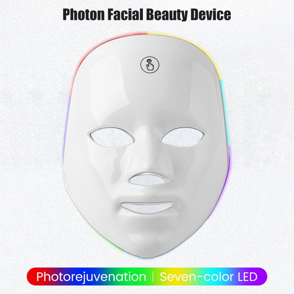 Masque LED Visage & Cou – Thérapie Lumière Anti-Âge & Soins Anti-Rides