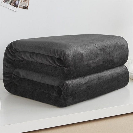 Couverture Douce en Flanelle – Chaude & Moelleuse pour Hiver et Mi-saison