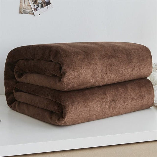 Couverture Douce en Flanelle – Chaude & Moelleuse pour Hiver et Mi-saison