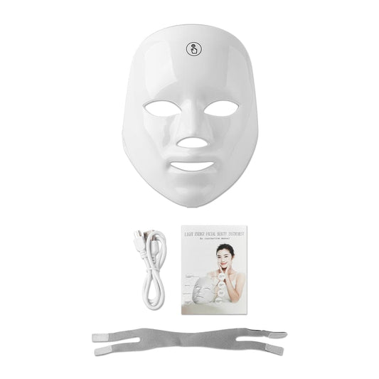 Masque LED Visage & Cou – Thérapie Lumière Anti-Âge & Soins Anti-Rides
